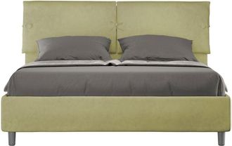 ITYhome Letto Matrimoniale rivestito in Microfibra - sleeper - Dimensione Rete: 160x190 - Tipologia Letto: Con Rete - Colore: T&egrave; verde