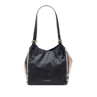 Burberry Pre-owned Burberry Small Leather and House Check Canvas Canterbury Tote Ladies ITCF&10SCA