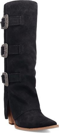 Dingo Buckle Bunny Knee High Western Boot in Black at Nordstrom, Size 7.5
