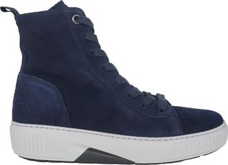Gabor Blauwe Rollende Enkellaars - Dames - Veterlaarzen - Blauw - 37 1/2 EU - Su&egrave;de - Schoenen