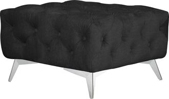 HOME AFFAIRE Polsterhocker »Glynis« aufwändige Knopfheftung, moderne Chesterfield Optik, Fussfarbe wählbar