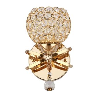 OEM Applique Murale Cristal - Support E27 - 32 Cm - Pour Chambre Salon Couloir - 1 Pi&egrave;ce