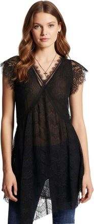 Dsquared2 Black Lace V Neck Mini Dress