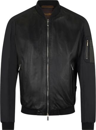 Moorer Jassen, Heren, Zwart, M, Polyester, Edison Bomberjack