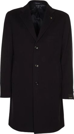 Tagliatore Wollen Kasjmier Jas - Heren - Mantel - Zwart - 2XL - Wol - Jassen