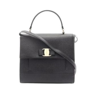 Ferragamo Pre-owned Handbags, female, Black, Size: ONE SIZE Pre-owned Handbag