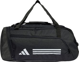 adidas Essentials 3-Stripes Duffel Bag Small Black White IP9862
