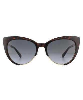 Moschino Womens Sunglasses MOS040/S 086 9O Dark Havana Grey Gradient - Brown Metal - One Size