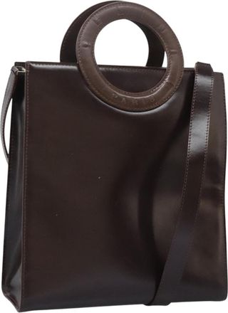 Celine Handbag Leather Brown Leather Handbag (Pre-Owned)