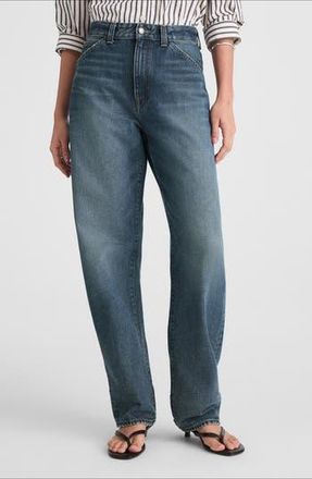 Madewell High Waist Crop Balloon Jeans in Greendale Wash at Nordstrom Rack, Size 30