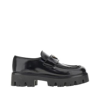 Prada Leather loafers with lug sole Woman 37+
