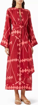 Johanna Ortiz Savannah Tunic Dress In Magenta