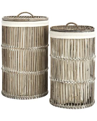 Safavieh Set Of 2 Libby Laundry Basket