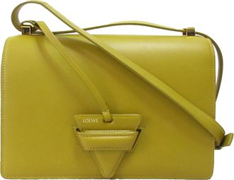 Loewe Pre-owned Womens Puzzle Shoulder Bag - Mustard Leather - One Size