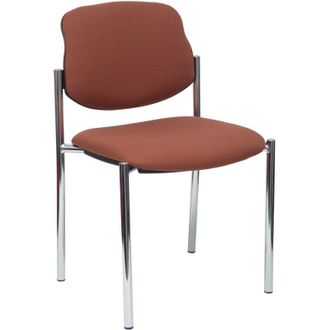 Piqueras y Crespo Silla Fija Styl Bali Marr&oacute;n Chasis Cromo
