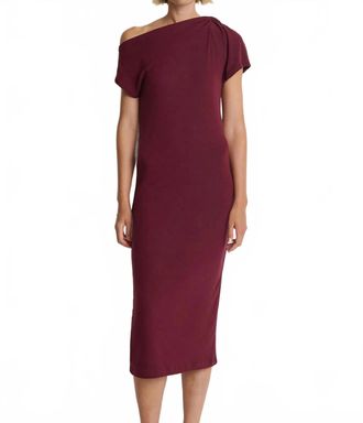 Nation Ltd Hallie Midi Dress In Wine