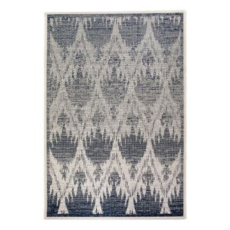Vivaraise Alfombra exterior azul marino de polipropileno 120 x 170 cm