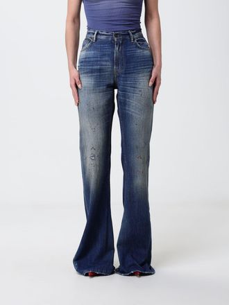 Acne Studios Jeans a zampa stampato
