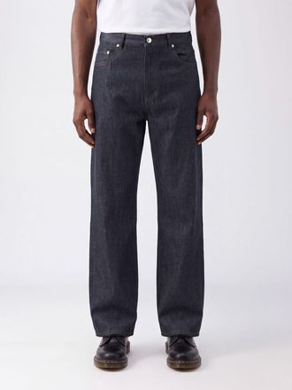 A.P.C. A. P.C. Jeans Aaron a gamba larga in denim di cotone a vita media