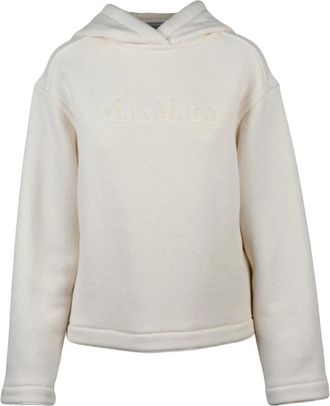 Max Mara Hoodies & sweatvesten, Dames, Beige, S, Katoen, Gary Felpa Sweatshirt
