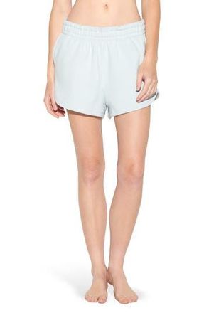 Spiritual Gangster Kylie Cotton Fleece Sweat Shorts in Crystal Blue at Nordstrom Rack, Size X-Large