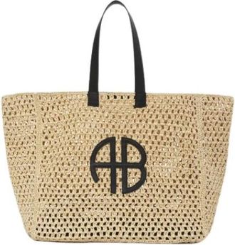 Anine Bing Large Rio Tote - Dames - Shoppers - Beige - ONE Size - Tassen