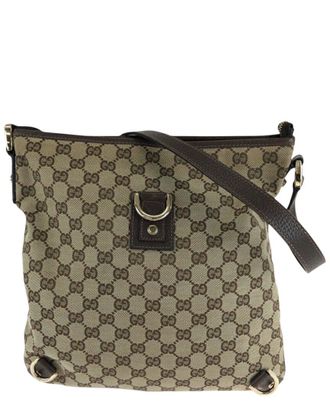 Gucci Gg Canvas Abby Brown Shoulder Bag (Authentic Pre-Loved)