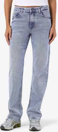 Noisy May High-waist-Jeans NOISY MAY NMMONICA HW STRAIGHT JEAN AZ359LB NOOS, Damen, Gr. 25, L&auml;nge 32, blau (light blau denim), Denim/Jeans, Obermaterial: 99% Ba