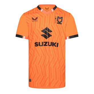 Castore MK Dons-keepersshirt met korte mouwen voor heren (Tangelo)