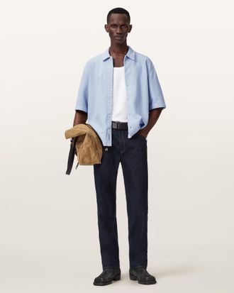 AllSaints Stallone Oversized Short Sleeve Shirt