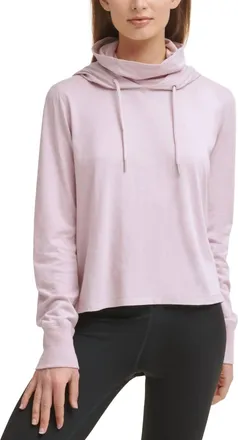 Calvin Klein Performance Face-Cover Hoodie In Secret