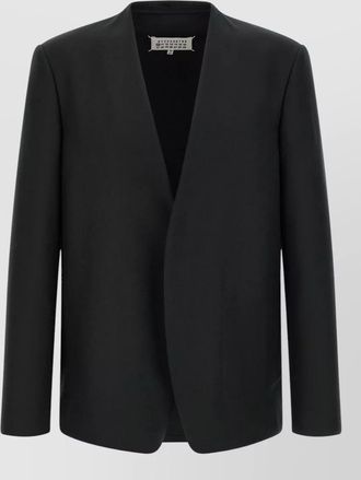 Maison Margiela virgin wool v-neck suit jacket
