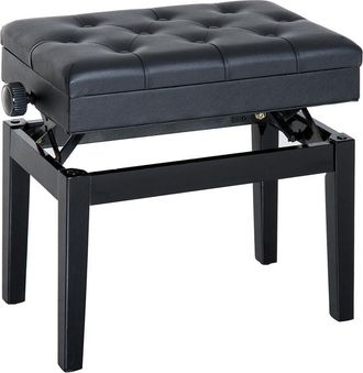 HOMCOM Homcom - Banco de Piano Taburete Piano con Espacio de Almacenamiento Altura Regulable