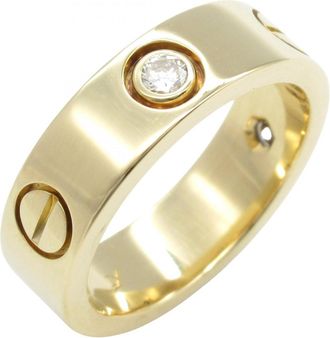 Cartier Gold Clear Band Ring (Pre-Owned)
