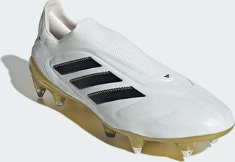 adidas adidas Performance Unisex Copa Pure 3 Elite Laceless Soft Ground Boots - White Leather - Size UK 12.5