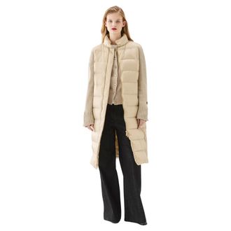 Busnel Jassen, Dames, Beige, XS, Wol, Celia Down Coat Light