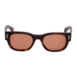 Ferragamo Rectangle Sunglasses - male - Ferragamo - Sunglasses - Brown - ONE SIZE - Accessories