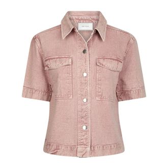 Neo Noir Dames, Blouses & Shirts, Roze, Maat: XS Katoen