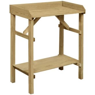 vidaXL Vidaxl - Mesa De Jardinera Madera De Pino Impregnada 75x40x90 Cm