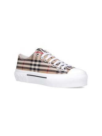 Burberry Burberry Check Canvas Sneaker - Beige