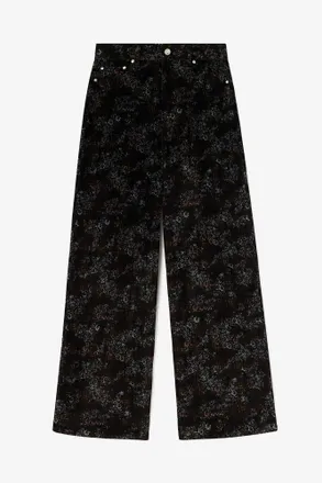 Ganni Winter Moss Marri Jeans in Printed Denim - Size 24W/33L Recycled Cotton