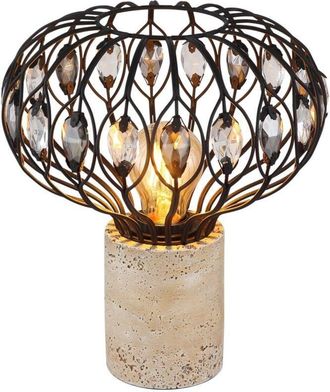 Globo Lighting lampada da tavolo - DORTHY - crema - pietra - Ø 25cm