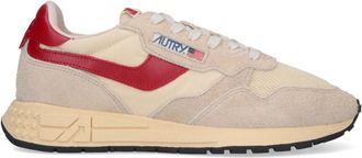 Autry Beige Low-Top Sneakers with Minimalist Design