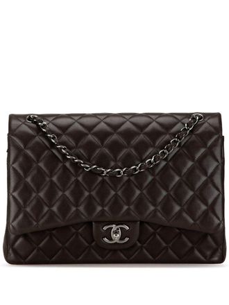 Chanel Borsa a spalla Double Flap maxi 2013-2014 - Nero