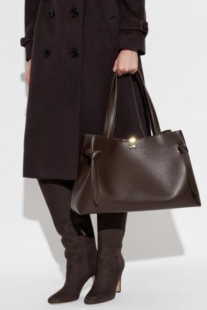 Yuzefi Gyoza Leather Bag, Womens, Brown