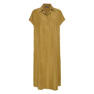 Elena Miro Shirt Dresses, female, Brown, Size: S Abito