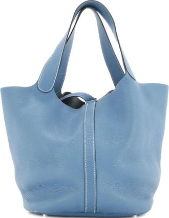 Hermès Picotin Lock Bag Clemence GM bucket bag - Blauw