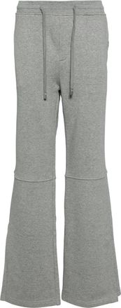 C2H4 panelled-design cotton trousers - men - Cotton - S - Grey