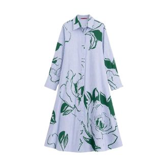 Carolina Herrera Dames, Jurken, Groen, Maat: XS Katoen