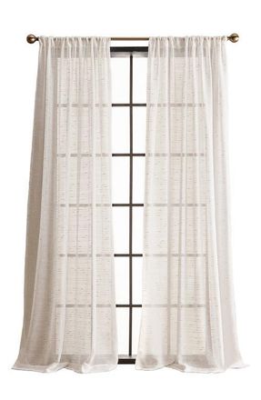 DKNY Urban Sparkle Pole Top Set of 2 Curtain Panels in Gold at Nordstrom, Size 50X96